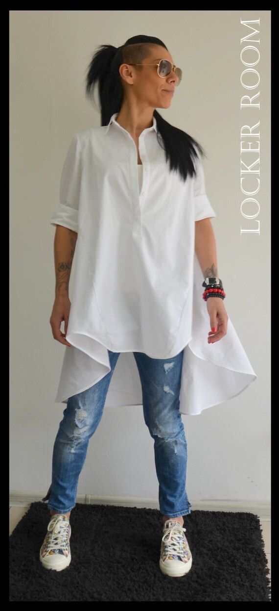 maxi white shirt
