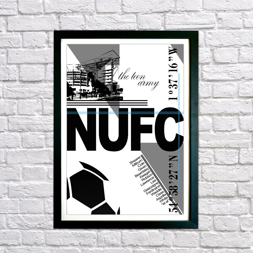 Newcastle United FC Print Framed print Newcatle Football