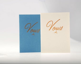 Vows Books - Set of 2 / Books for the Bride and Groom / Books for the Groom and Groom / Books for the Bride and Bride / Custom Vows Books