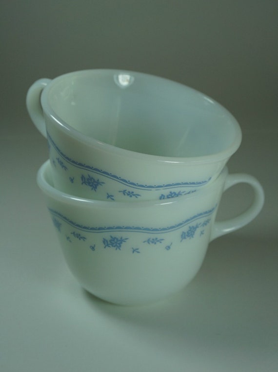 Vintage Pyrex Corelle Morning Blue Set of by SalliesVintageFinds