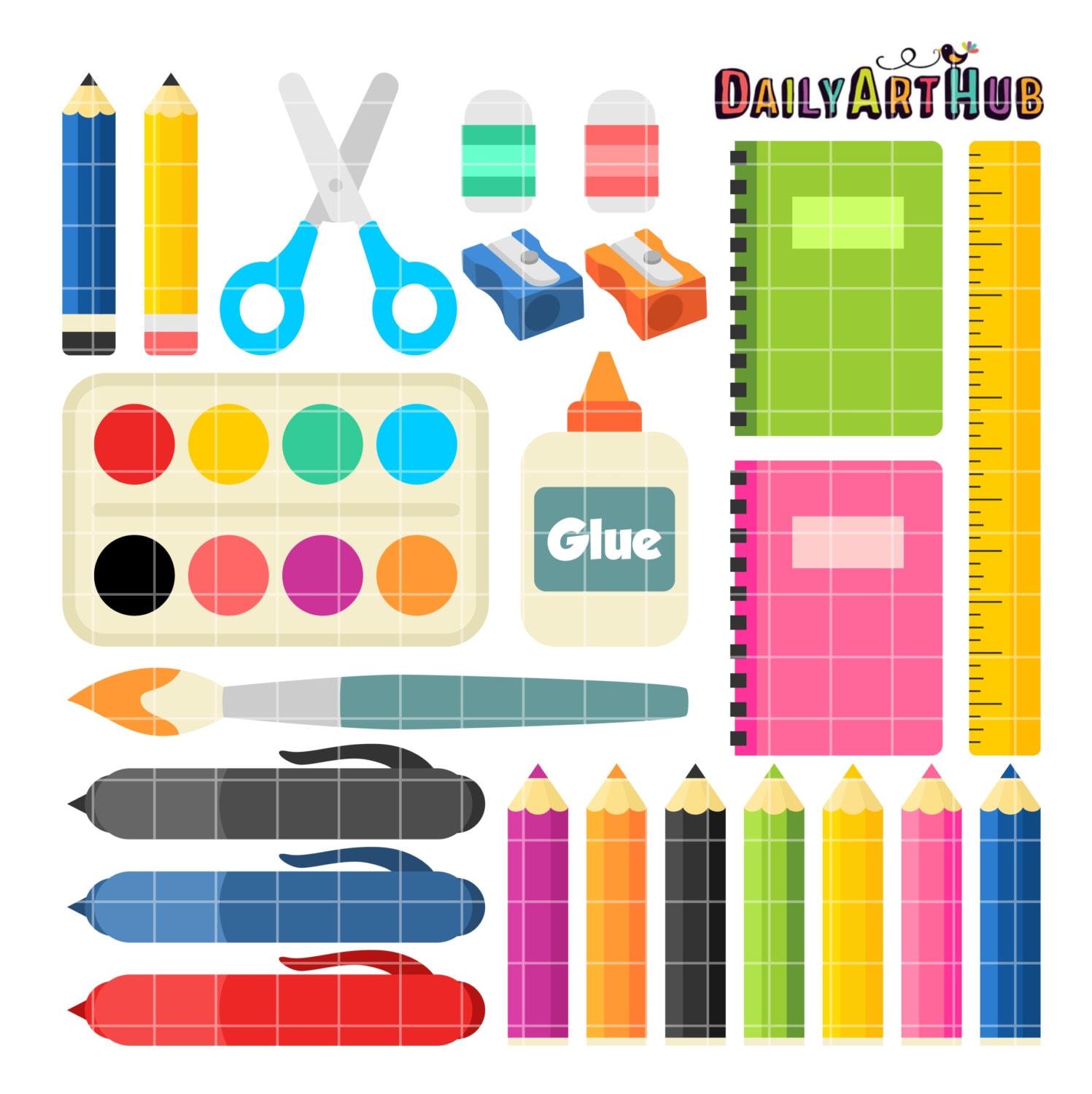 clipart for school supplies - photo #46