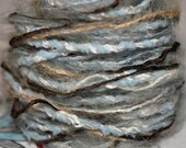 FIBERS, Yarn Fibers, Fringe Yarn, blue, white and brown fibers, Scrapbook fibers, Knitting Yarns, Crotchet Yarn, Scrapbook Fringe