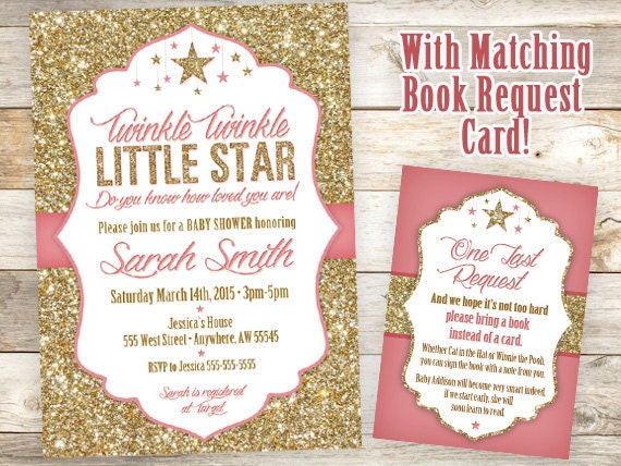 Twinkle Twinkle Little Star Invitation Card 10