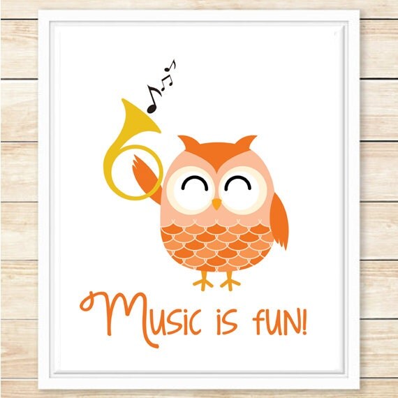 Items similar to Music Is Fun Print, Printable Wall Art, Teachers Gift ...