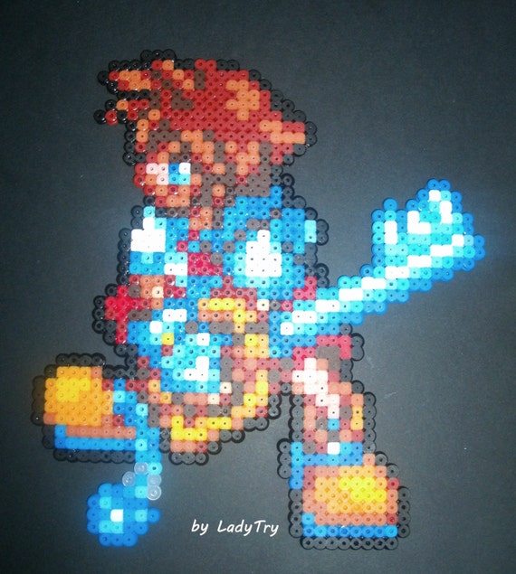 Sprite Sora Kingdom Hearts Pixel/art by LadyTry on Etsy