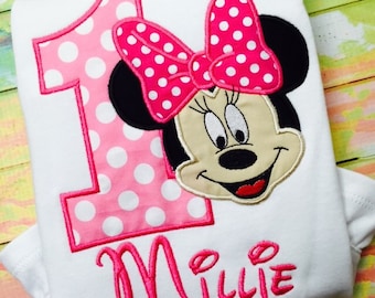 Minnie Mouse Birthday Shirt - Personalized