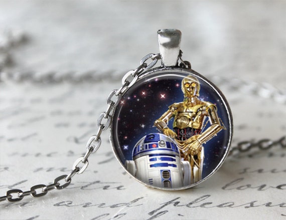 c3po r2d2 necklace