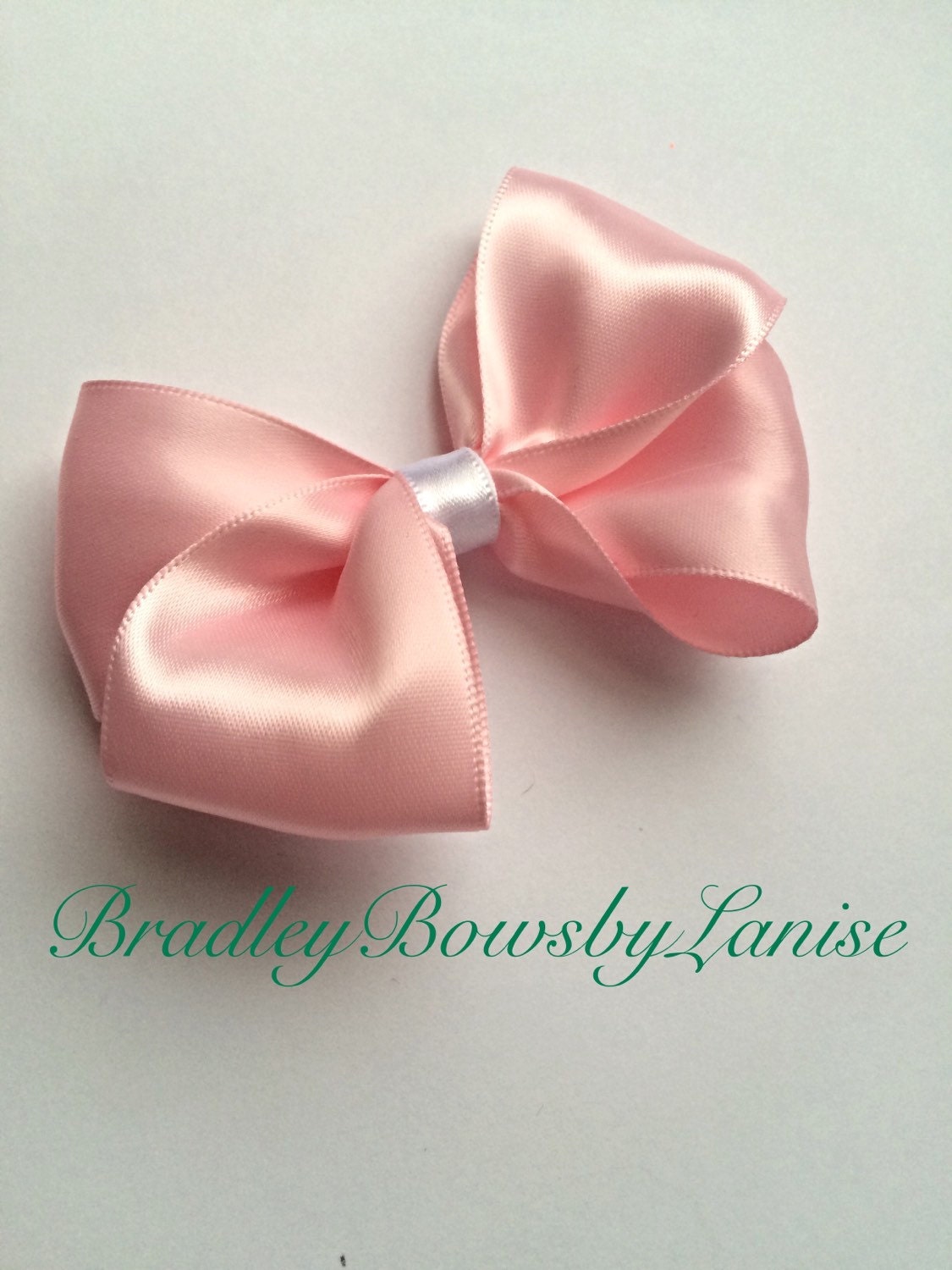 Light Pink Hair Bow Boutique Hair Bow Girls Hair Bows Hair 0237