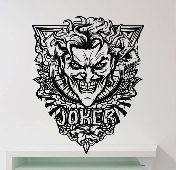 Items similar to Joker Decals Wall Design Vinyl Home Art Decor Sticker ...