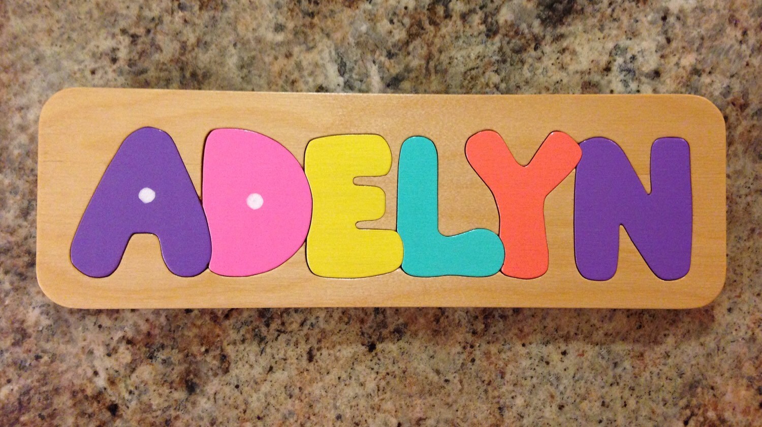 Personalized Puzzle of your baby's name Great by ...