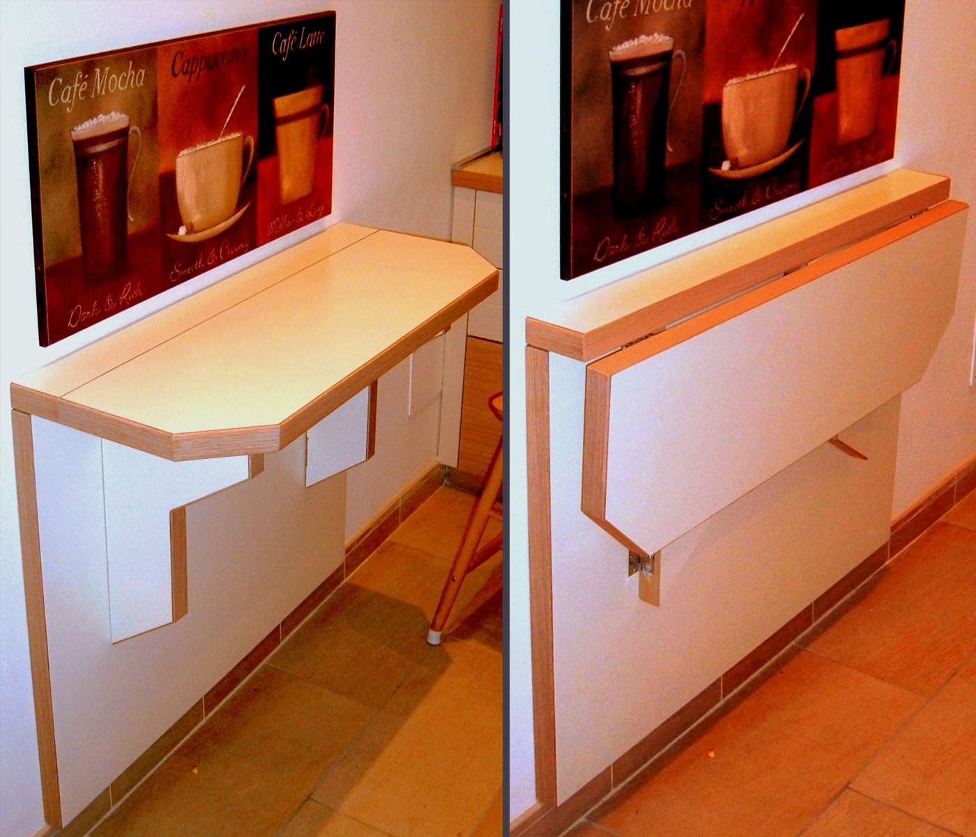 Giada is Wallmounted dropleaf table. You save by GNusFurnITure