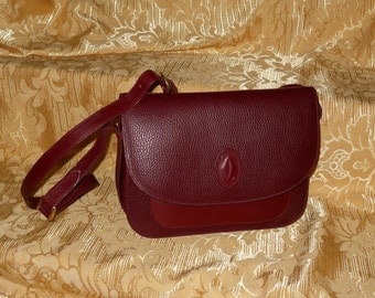 Genuine vintage Must de Cartier bag / genuine leather 80's