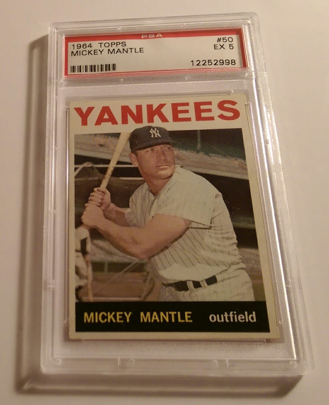 1964 Mickey Mantle Topps Baseball Card 50 Graded by stevezeller