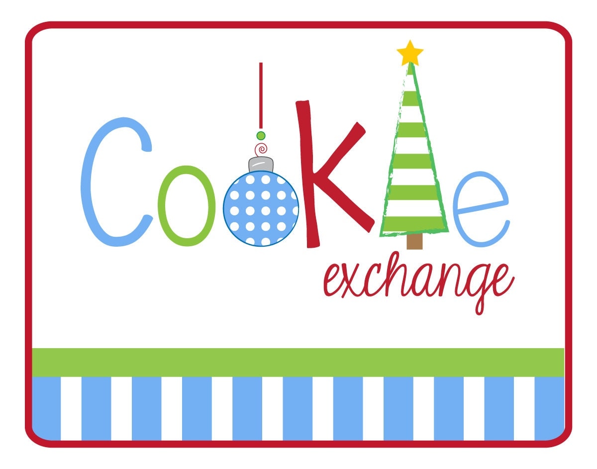 Cookie Exchange Printable Collection by by LaurenMcKinseyonEtsy