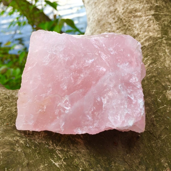giant rose quartz crystal