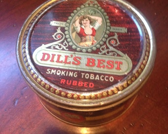 Dill's Best vintage tobacco tin
