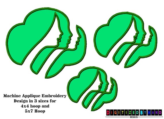 Girl scout applique embroidery design on etsy by digitizedbyhand Girl scout applique embroidery design on etsy by digitizedbyhand