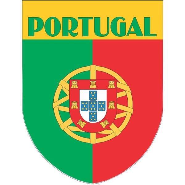 Portugal Flag Shield Style by FlagsNGadgets on Etsy