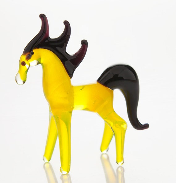 blown glass horse