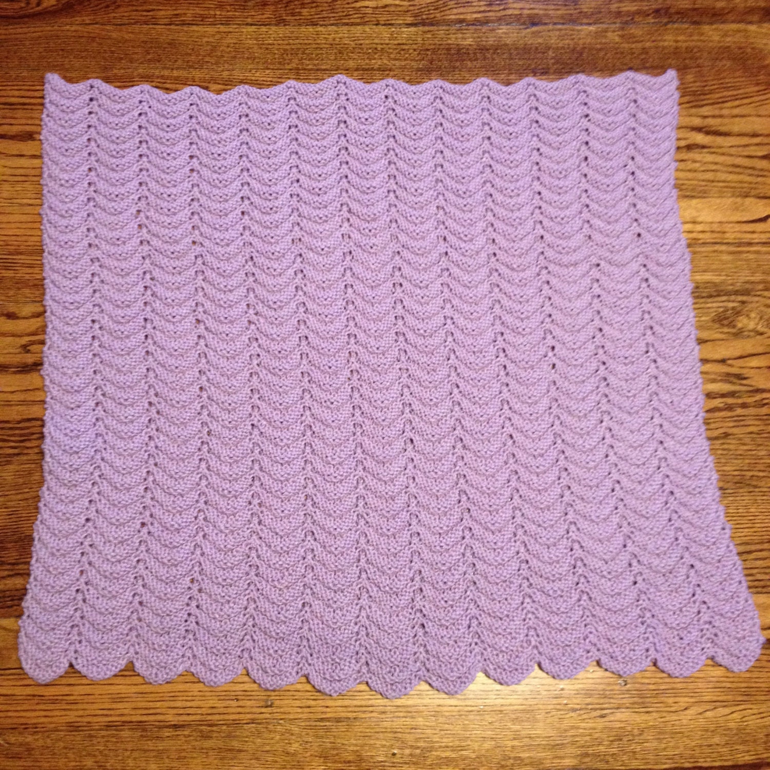 Knit Ripple Baby Blanket