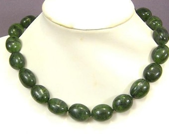 Necklace Canada Jade 20mm Nuggets 925 NSCJ5593