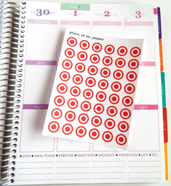 48 Target Stickers // B006 by PlanItOnPaper on Etsy