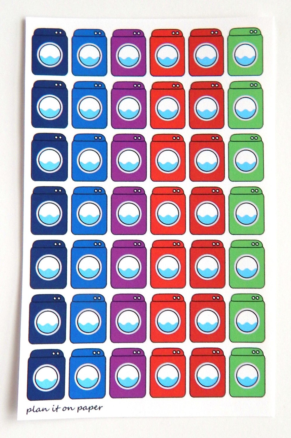 42 Washing Machine Stickers // Washer Sticker // by PlanItOnPaper