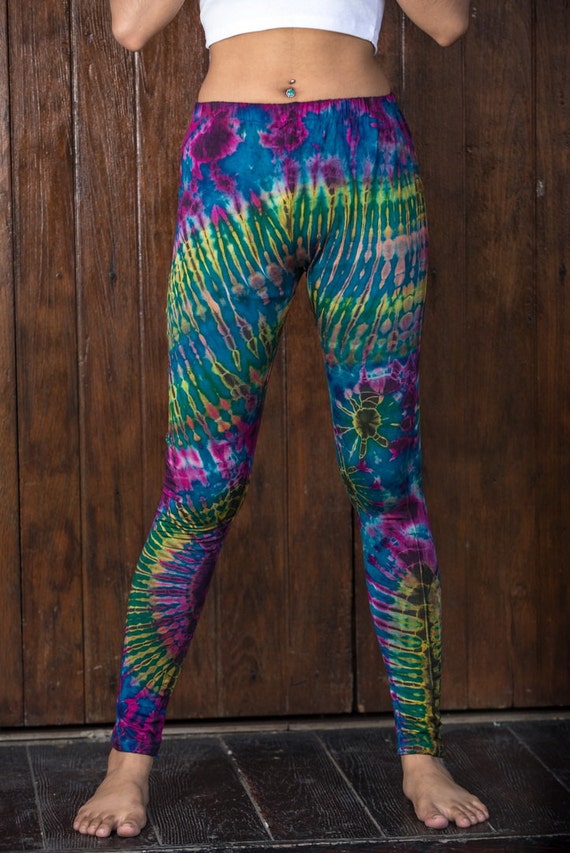 tie dye yoga leggings