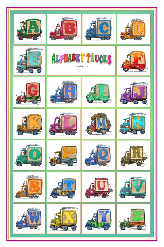 Alphabet Trucks