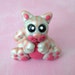 Pink kitty, pink cat, clay kitty, clay cat - il_75x75.748113753_br9v
