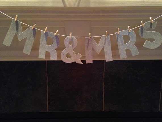 Items similar to Mr and Mrs Banner | Mr &amp; Mrs Banner | Wedding Banner ...