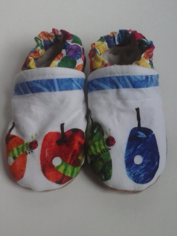 inspired by The Very Hungry Caterpillar baby shoes toddler shoes