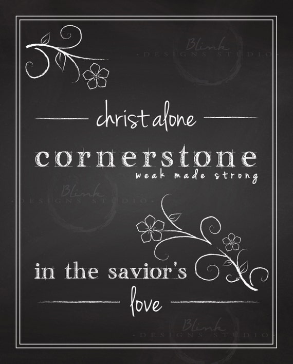 in christ alone cornerstone