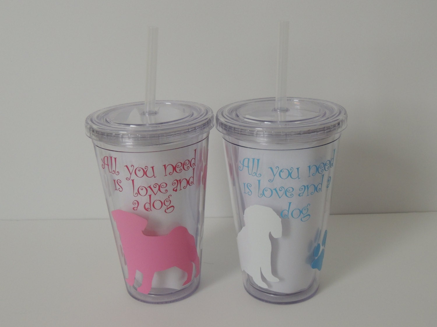 Personalized dog tumbler dog tumbler dog lover gift