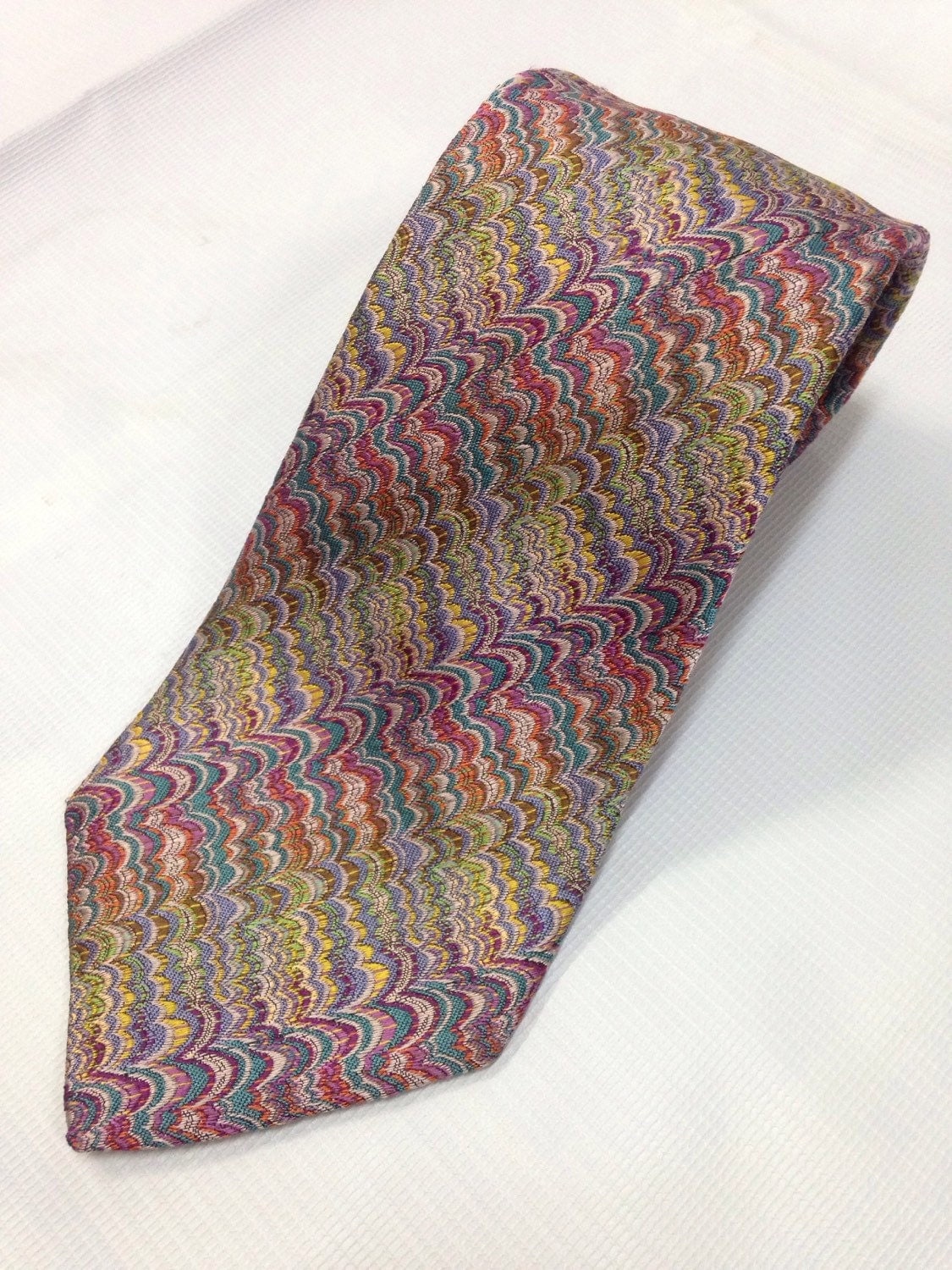 MISSONI CRAVATTE Multi-color silk Designer Tie Made in ITALY – Haute Juice