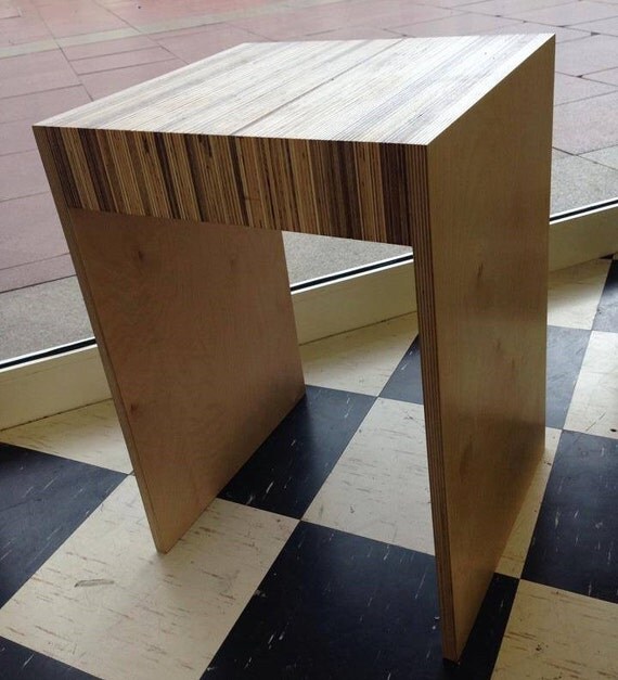 End Grain Ply Side Table by Eggmachine on Etsy