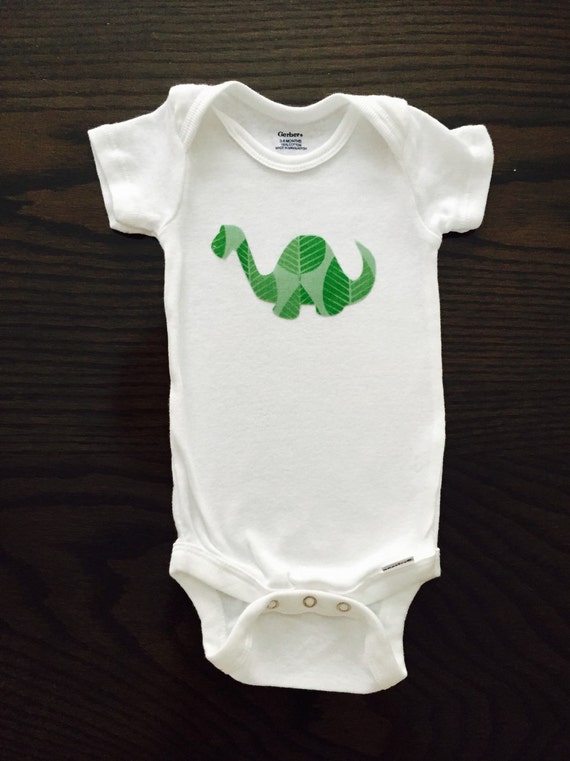 Dinosaur Baby Onesie by RiffRafCrafts on Etsy