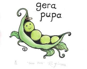 Lithuanian Art Gera Pupa Serigraph by Rima Macikunas