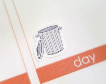60 Trash Stickers | Planner Stickers designed for use with the Erin Condren Life Planner | 0064