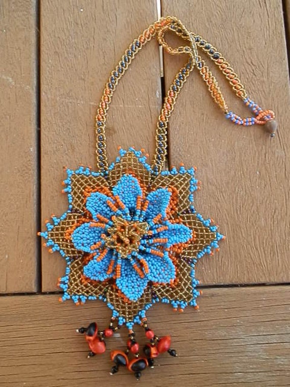 Ayahuasca Flower Ceremony Necklace by EveryThingIsSacred on Etsy