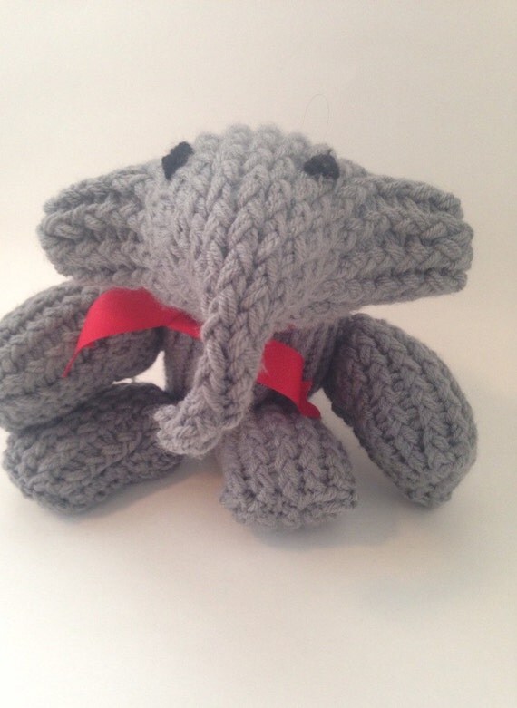 chunky knit stuffed animal