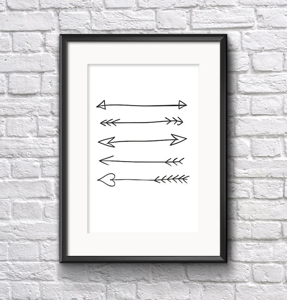 Digital Download Print Wall Art Arrows Minimalist Poster