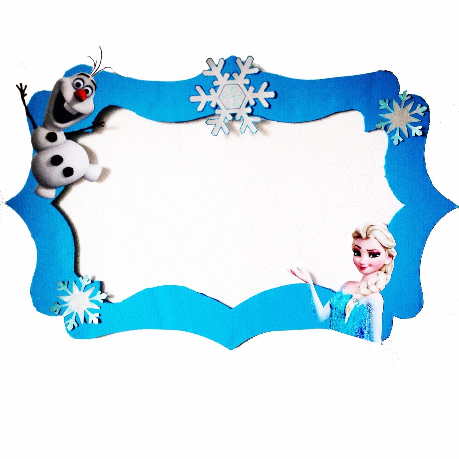 Frozen Elsa & Olaf Photo Booth Frame Party Prop to take