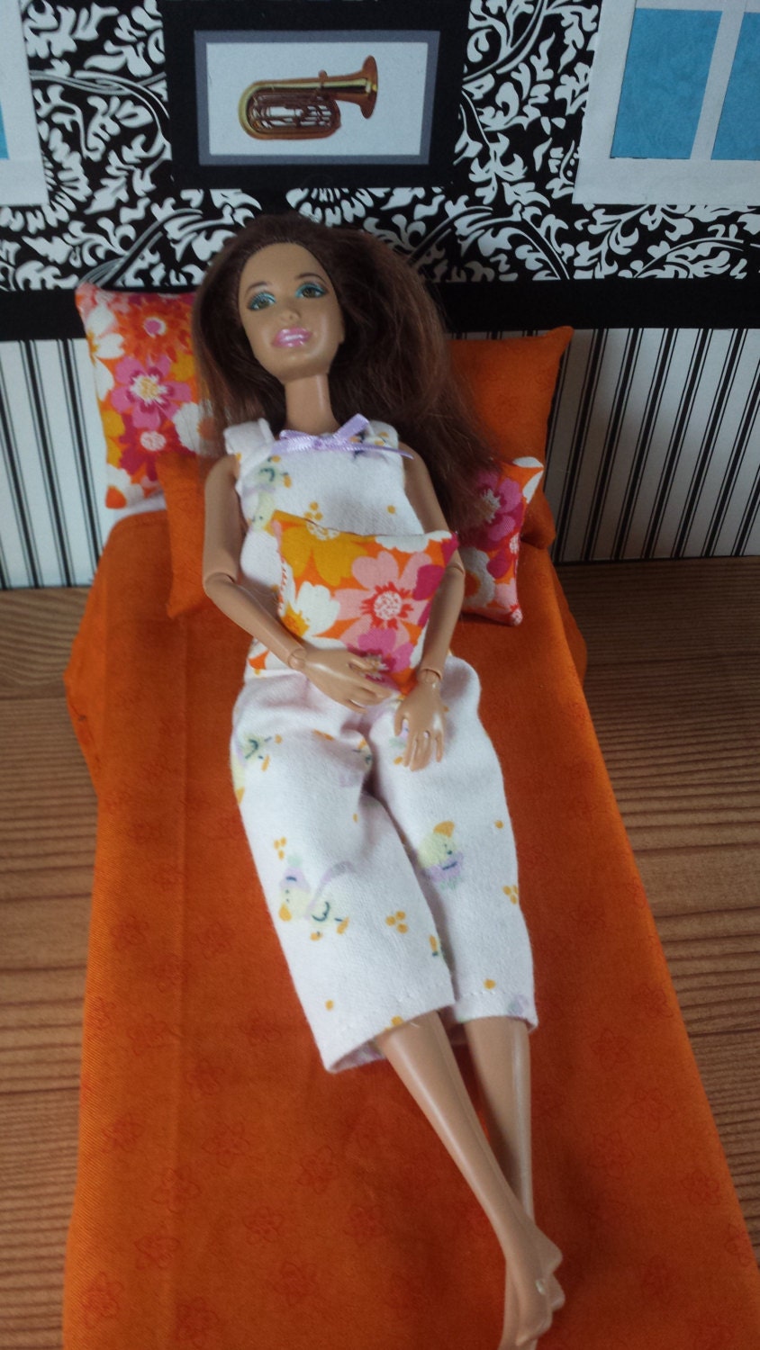 Tangerine Dream Doll Bedding for Barbie MH EAH by CreativelyEllie