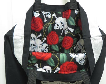 supreme skull tote bag