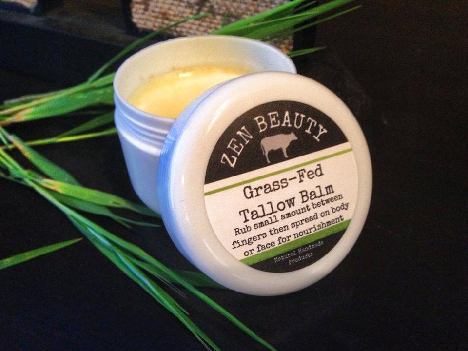 GrassFed Tallow Balm Organic Skin Healing Moisturizing