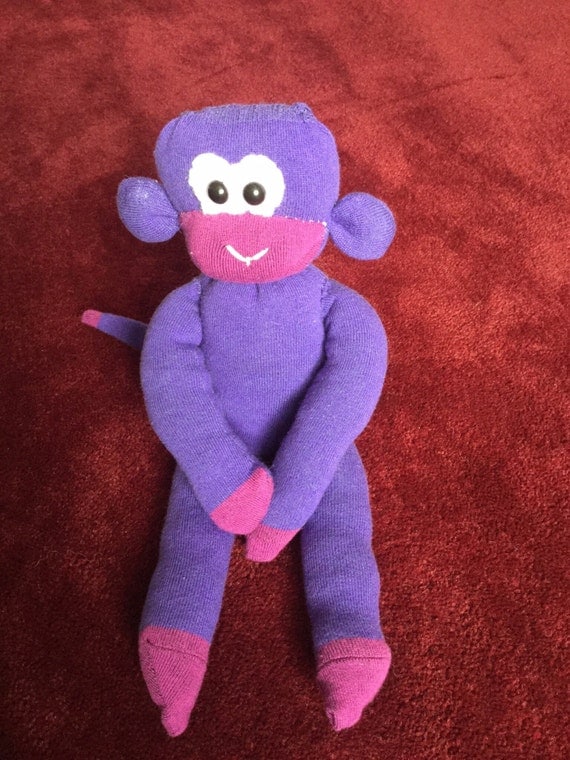 purple sock monkey