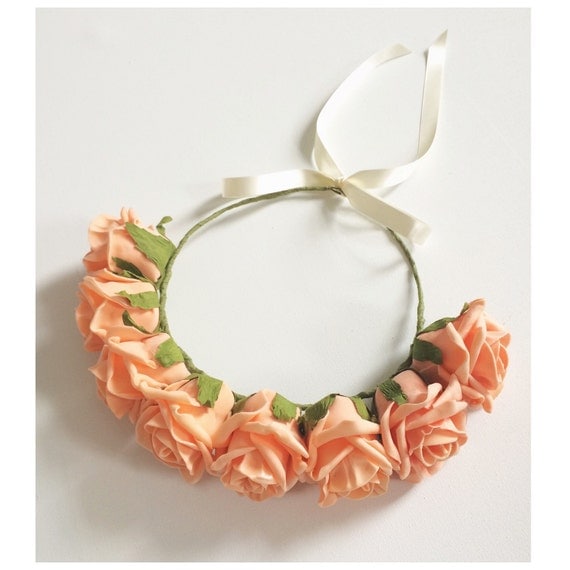 Princess Peach Flower Crown by CandyFlowerUK on Etsy