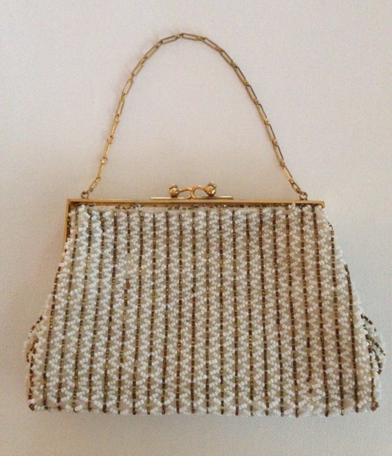 Vintage Beaded Purse Made in France for by LittleCobbleStreet