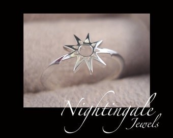 Nine Pointed Star Baha'i Ring - 9 Pointed Star Bahai Ring